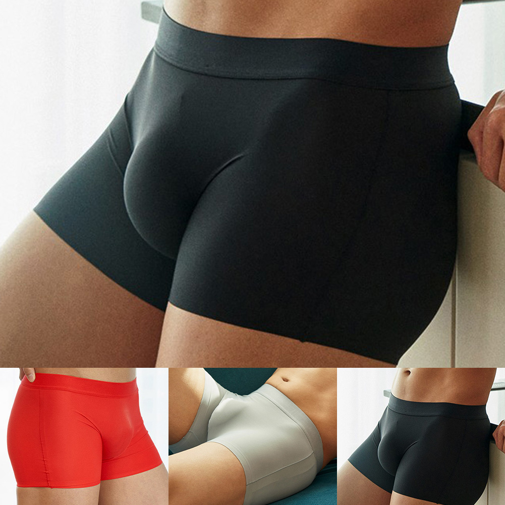 Men Seamless Trunks Ice Silk U - đánh giá và giá Pouch Boxer Pouch