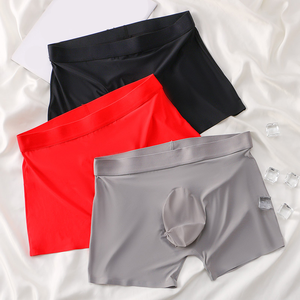 Men Seamless Trunks Ice Silk U - đánh giá và giá Pouch Boxer Pouch
