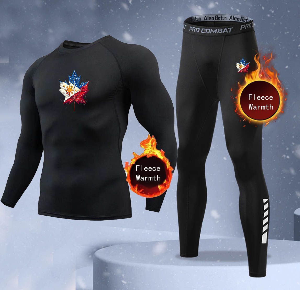 New 2-pieces Winter Warm Men U - đánh giá và giá Thermal Long John